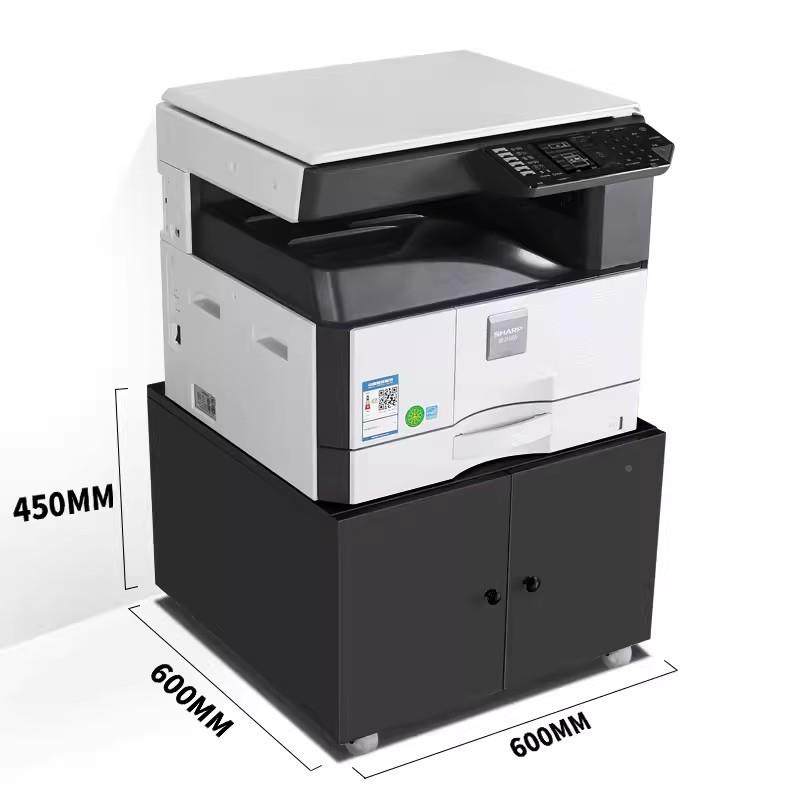 打印放机放置柜MB087大型柜A3复印机底座带轮矮柜可移动全子钢落