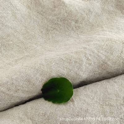 法国纯亚麻双雨露幅300GSM特宽洗酵素WLS窗帘面料皱感亚麻