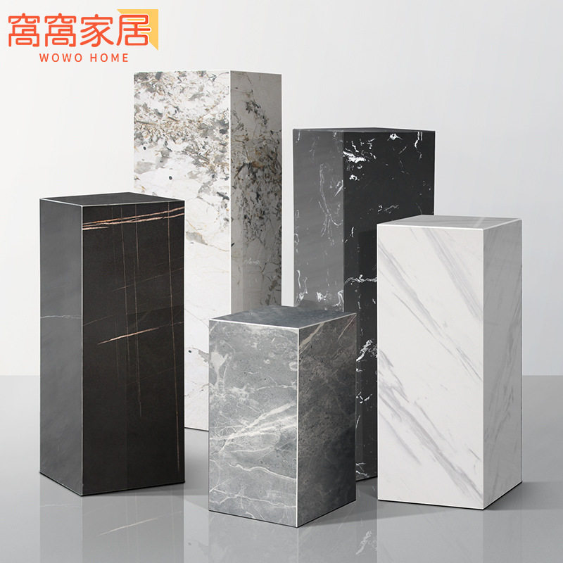 轻奢大理石底座落地摆件
