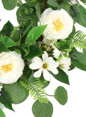 仿真真花环门饰春夏系季清新森手XOB工制作创意婚庆装饰仿花壁挂