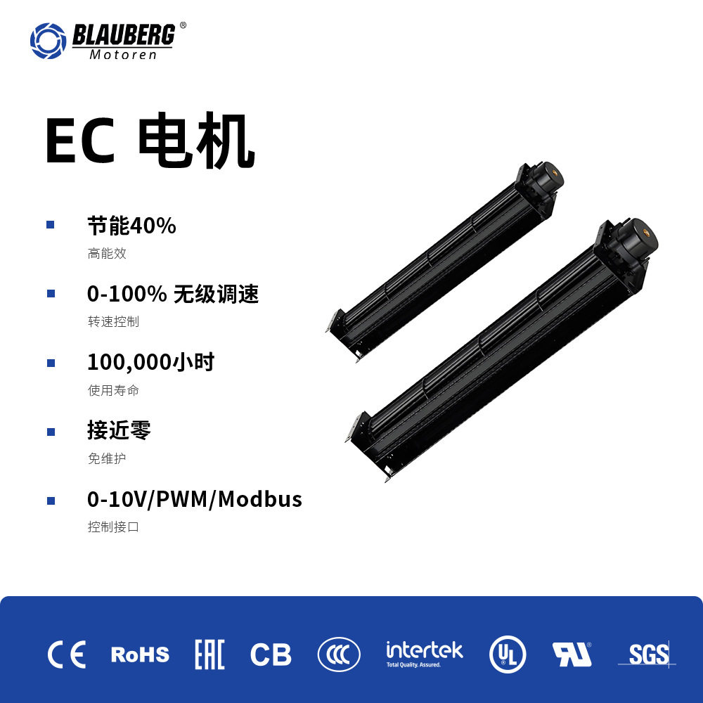 12V24V 微型横流风机加长款风幕机 德国博乐