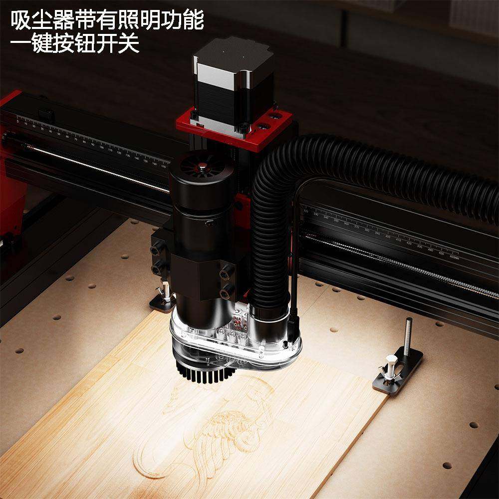 TWWFREOTRESCNC木工数控铣床器雕刻机TC450/Pro吸尘照明强T劲吸力