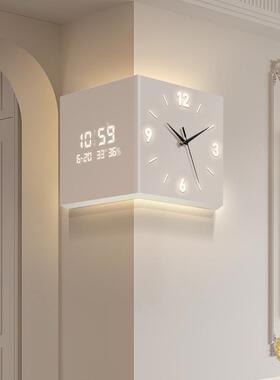 F$p$p@v#?客厅转角时钟万年拐历新款子钟电代简约双面挂现钟创意