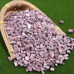 红色水洗石工程铺路洗石砾筑水磨石盆栽建铺面小石229石米子