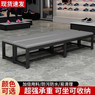 店长凳休息椅 服装 换鞋 凳长条凳子健身房软包凳浴室更衣室沙发凳鞋