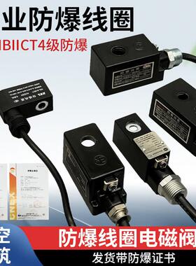 防爆电磁阀脉冲阀线圈09/11/12/13/14/16/20mm孔距AC220V DC24V