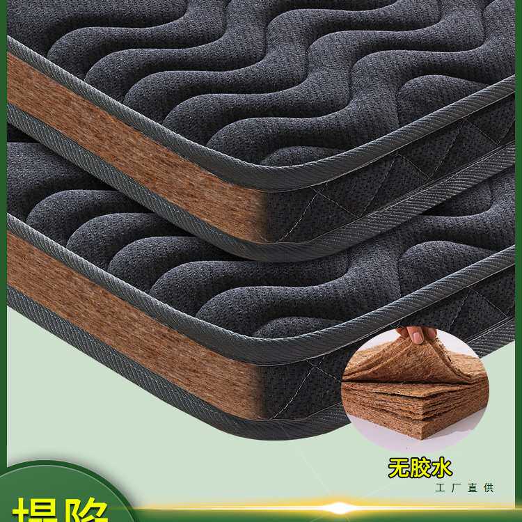 床垫椰棕天然粽榈加硬10公分家用儿童护腰脊双人乳胶薄1米5折叠
