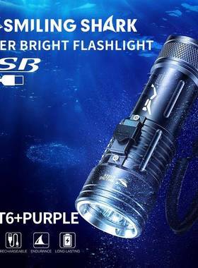 Cross-border new outdoor diving flashlight multi-light light
