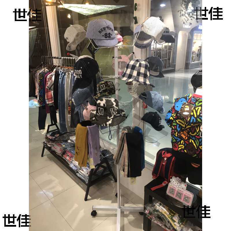 衣帽托饰品店落地挂架商用欧式收纳帽多层铁艺展示架架子帽子标配