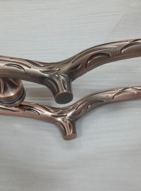 艺术刻JXG实创心铝艺术拉雕手意异形田园黑色衣柜抽屉树杈拉手把