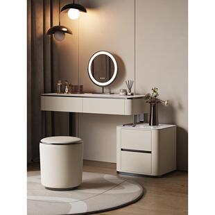 全实木梳妆化台卧室奶862油风小户型窗可定做飘新款化妆桌柜妆台