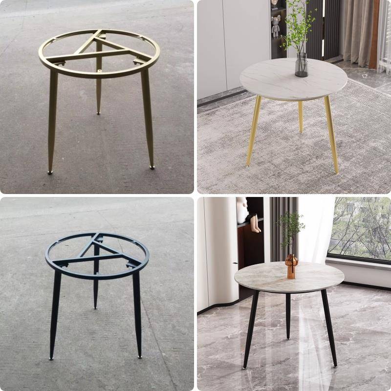 ft现货架碳LBA素钢桌圆形腿桌架圆桌支接待会客岩板茶几茶桌支撑