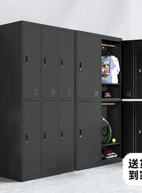 洛员菲勒黑色更衣柜带工储物柜宿舍浴室桑拿存包柜锁YMR换克衣铁
