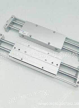 亚德客型451气缸双滑台气缸ST杆XWA/TWB20X25X50SX75X100125X150S