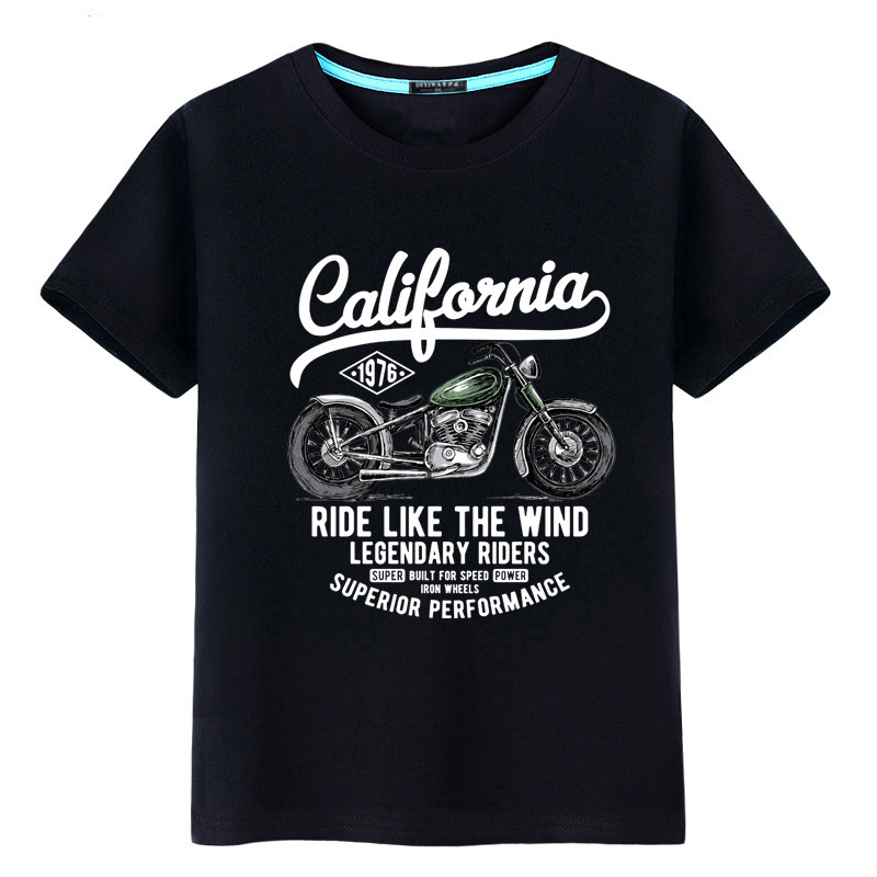 欧美机车重磅短袖t恤男摇滚美式复古健身哈雷摩托车阿美咔叽印花