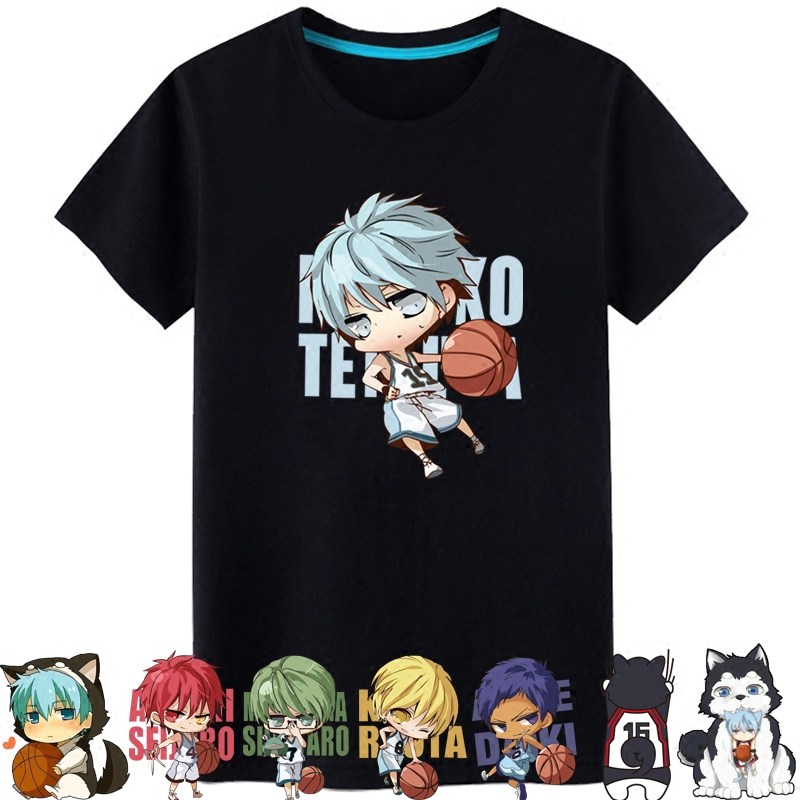 黑子的篮球t恤男女夏季纯棉宽松大码圆领卡通动漫嘻哈运动短袖T恤在类目 男装, T恤中 - 来自Buy2taobao.com提供专业的淘宝代购服务