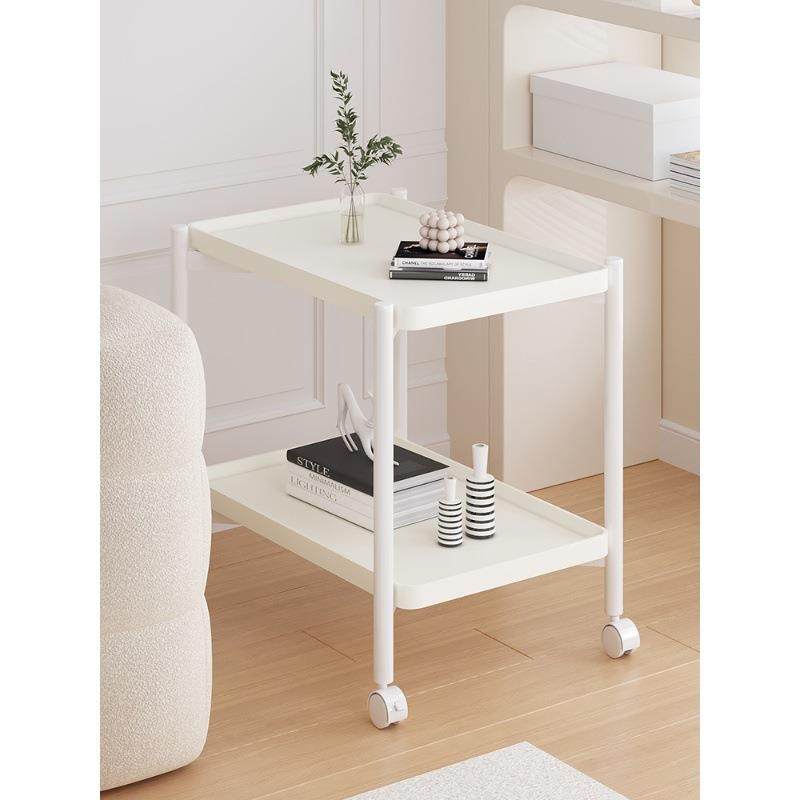 奶油风可移动沙发边几小推车简易茶几客厅家用方几置物架小桌子,电子元器件市场,其它元器件,淘宝优惠券,粉丝福利购,淘宝优惠卷