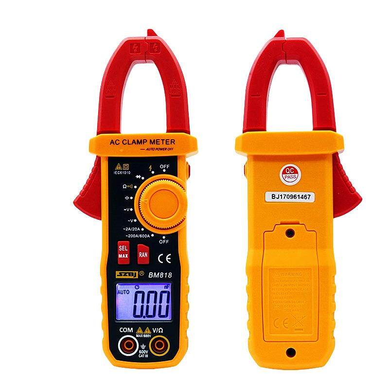 数字钳形表多用表滨江BM818功能数显电流表小型钳电容测三用表
