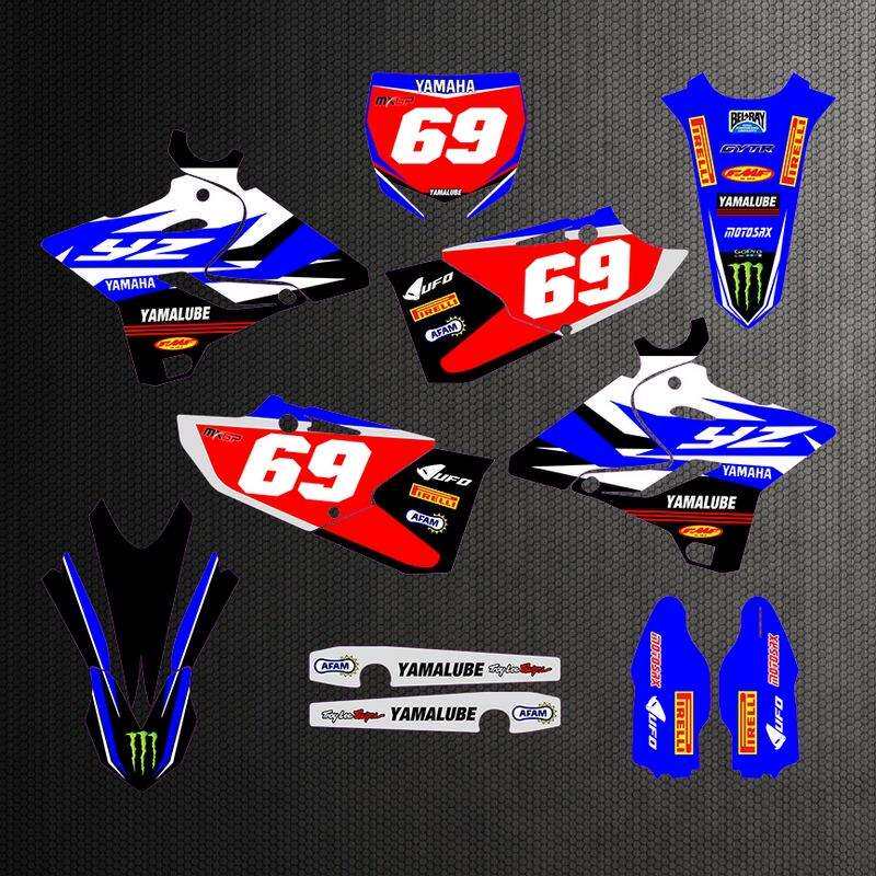 越野摩托贴纸适配YAMAHA雅马哈 15-21YZ125-250 贴膜 车贴 贴花RK
