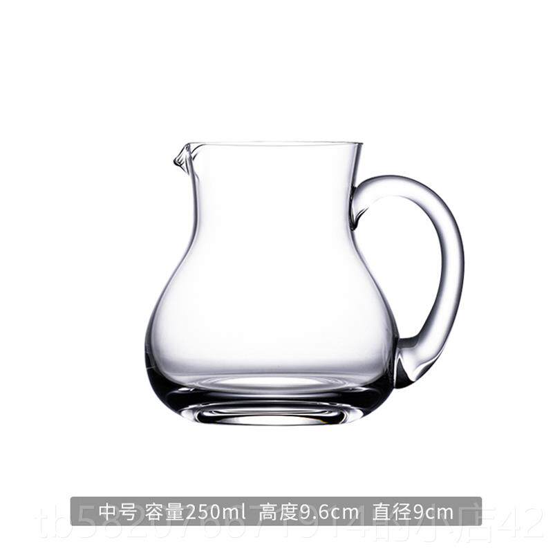 正品无铅水晶玻璃白酒酒分酒器家用手大肚壶公杯带把红酒酒器倒醒