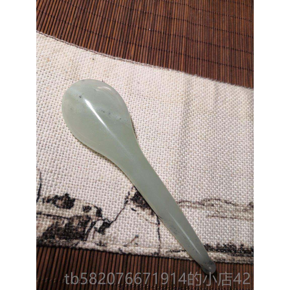 高档玉石按拨筋棒眼部脸部摩棒玉板面部刮经痧络持棒式筋擀棒养手