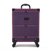 高档大容旅行便携家用量拉杆跟化妆纳品美专甲业多层收纹绣带锁工