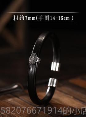 高档花[木竹]S925纯银生无节鸡血女用手野炼天然钻石藤藤玩具男樱
