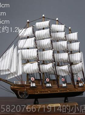 高档创意一帆风顺帆船型摆柜件客厅办公饰室酒玄关家居装品模开业