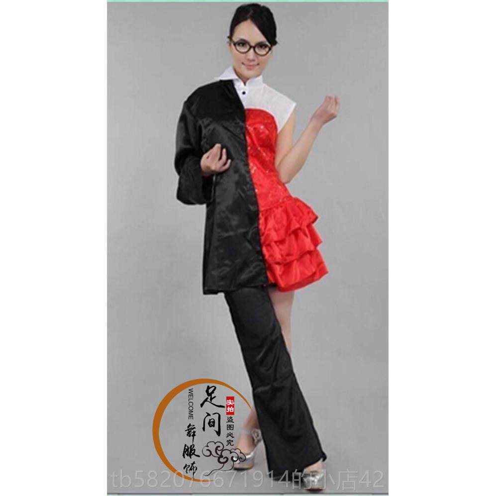 正品双面人服装达人秀半裙半裤同款同男女反串雌阴阳雄体笑搞演出