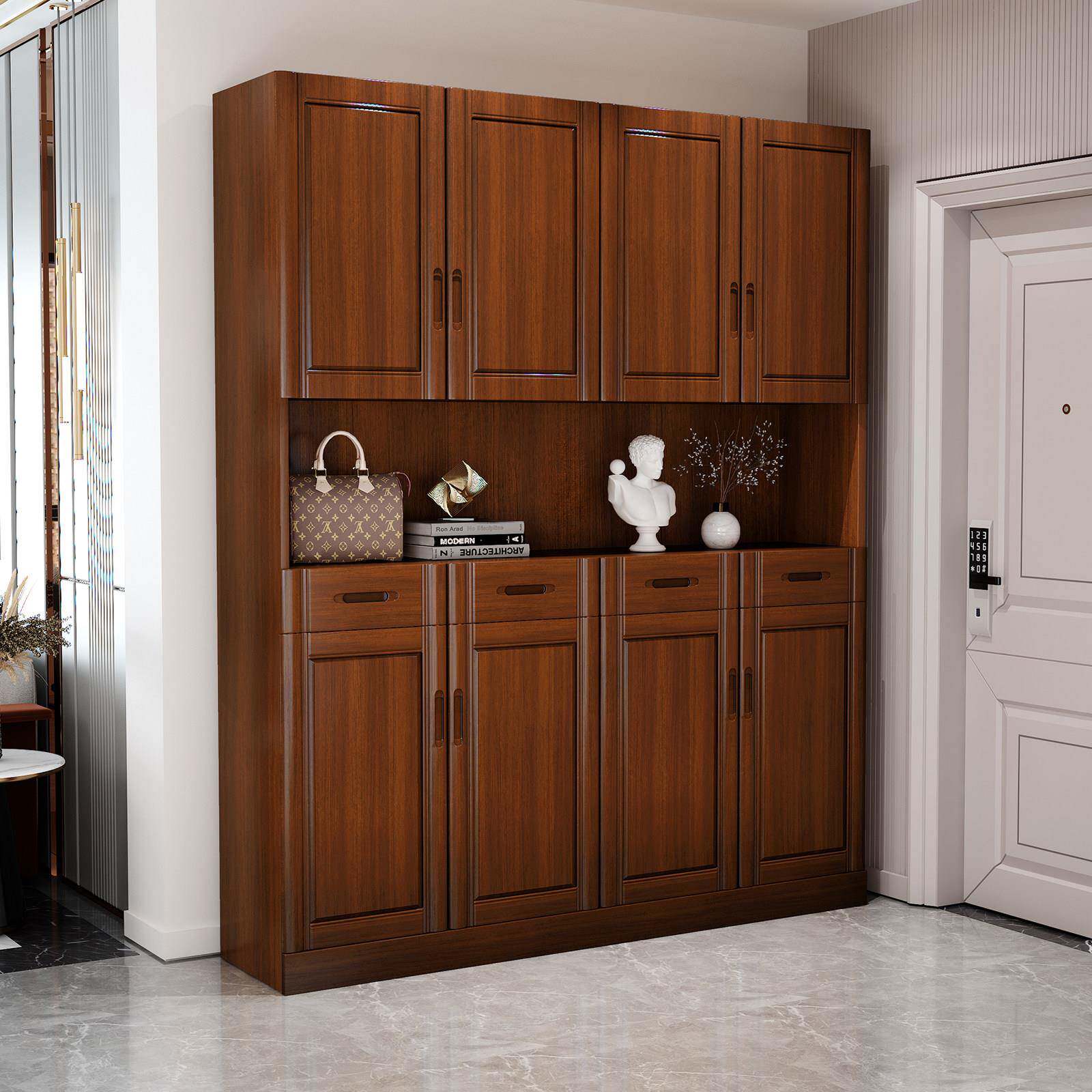 全实木橡木书架书架书架现代简单落地式办公文件柜储物柜储物柜