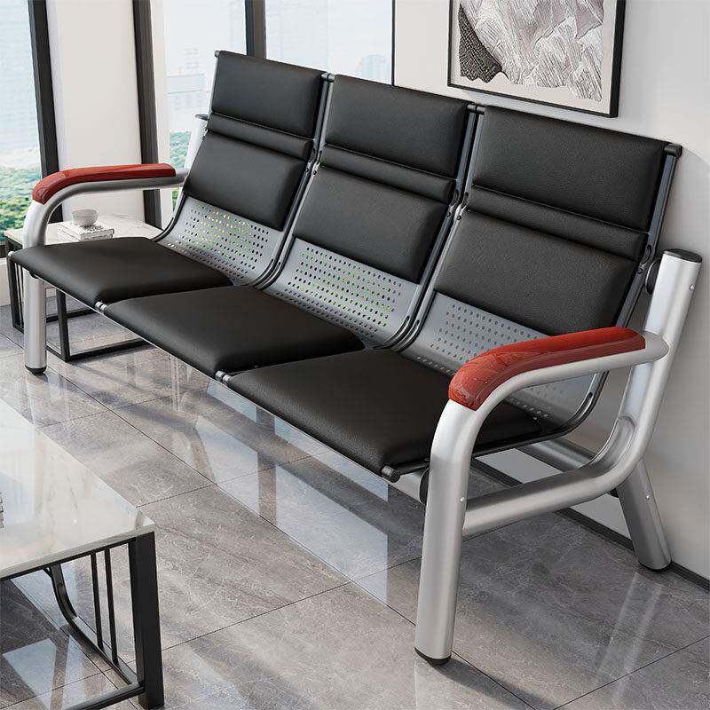 烁熠铁艺沙发茶几组合三人位接待室排椅极简医院长条椅等候沙发椅