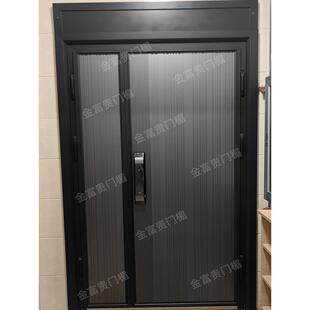 门楣加高神器入户大门增高防盗门头装饰板定制不锈钢美化门子母门