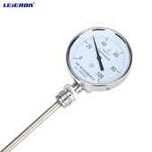 锅炉管道 401工业指针温度表 径向轴向双金属温度计不锈钢 WSS411