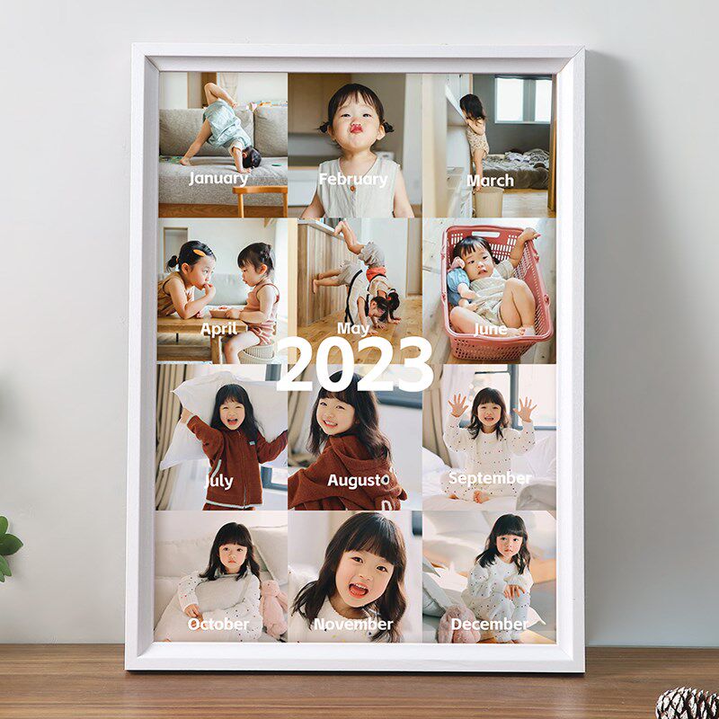 宝宝一周岁纪念相框12个月儿童成长记录相册摆台洗照片做成挂墙,家居饰品,相框/画框,淘宝优惠券,粉丝福利购,淘宝优惠卷