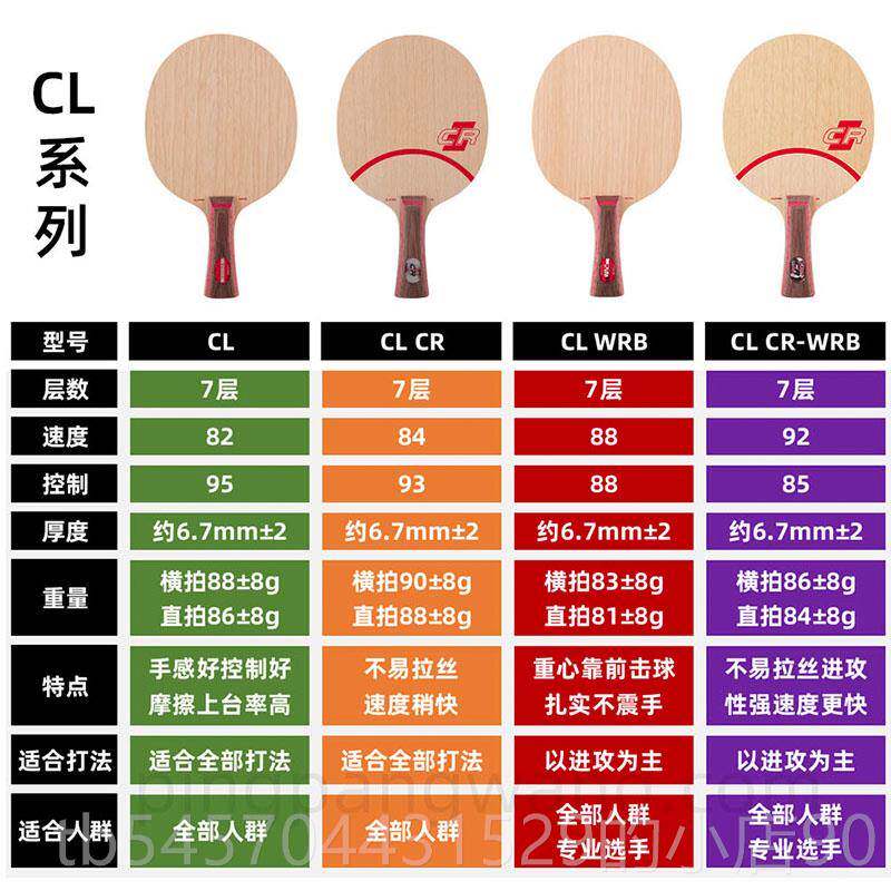 高档STIGA斯帝卡卡LCC蒂R斯CL CR WRB乒乓球拍底板正品行货