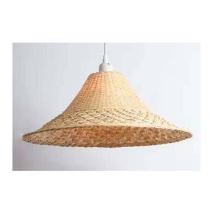 集美区田园乡村风格 火锅店民宿竹编吊灯 竹藤竹编吊灯餐厅灯笼中式