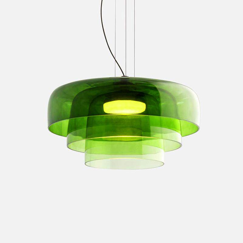 北欧简约餐厅吧台床头吊灯现代设计师民宿茶室咖啡厅中古玻璃吊灯