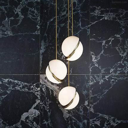 创意款北欧餐厅吊灯 亚克力led灯现代简约卧室床头北欧单头吊灯