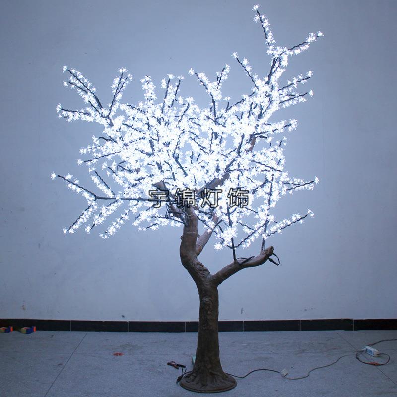 春节发光树LED彩色树户外圆球室外庭院装饰新年节日仿真樱花树灯