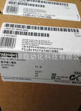6ES7321-1BH02-0AA0 S7-300SM321开关量输入模块6ES73211BH020AA0