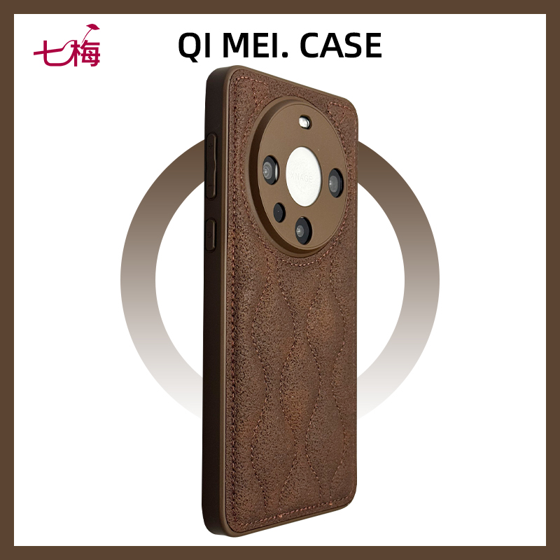 【立体刺绣】美拉德棕色手机壳