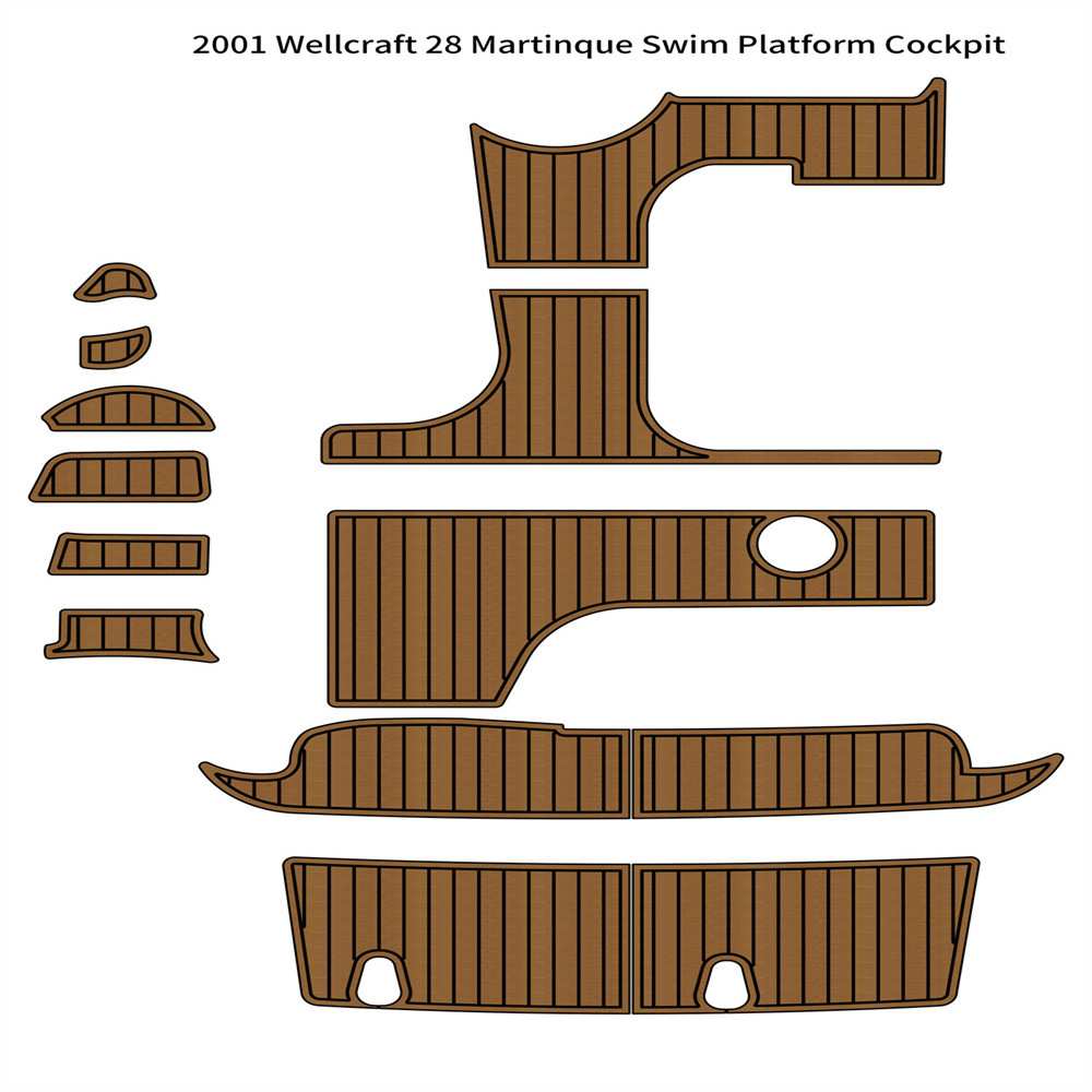 2001 Wellcraft 28 Martinque 游艇船舶EVA柚木地板 亚马逊eBay