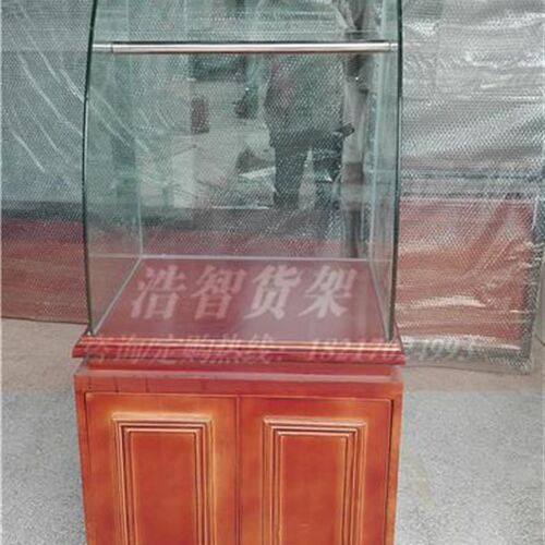 实木烤漆餐盘柜蛋糕叉盘台面包托盘柜面包店展示柜叉盘架玻璃展柜