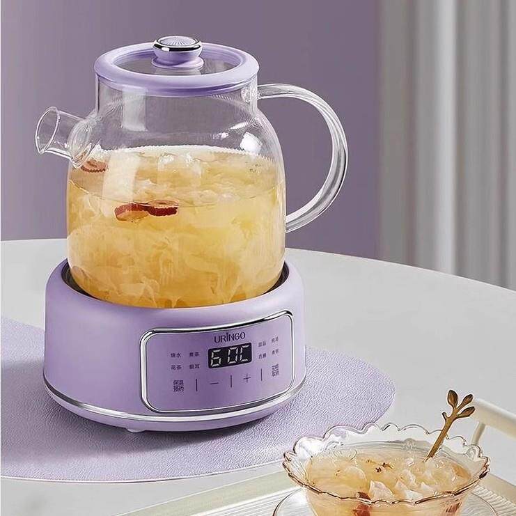 七彩叮当养生壶全玻璃恒温家用多功能办公室小型煮茶器玻璃煮茶壶