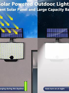 太阳能灯用人体感应灯灯户庭院遥控分体家露台阳台室外LQL照明外