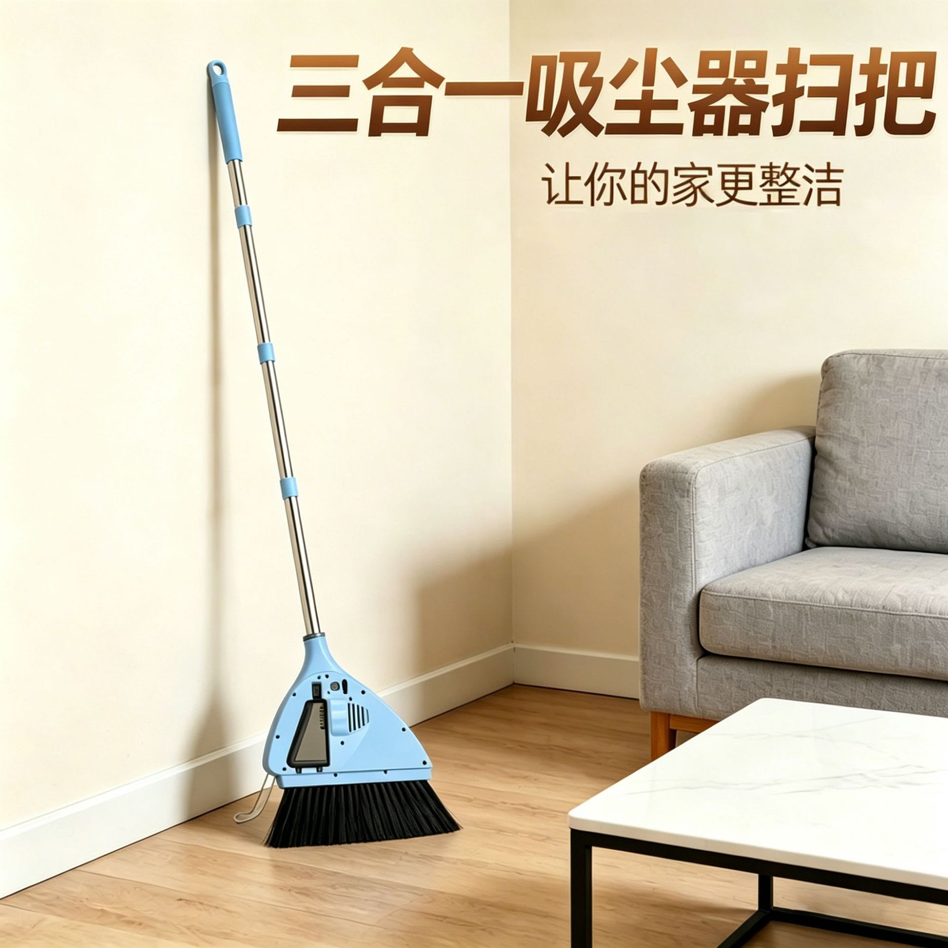 二合一吸尘器扫把家用多功能清洁扫把手持电动懒人扫把吸尘器扫把