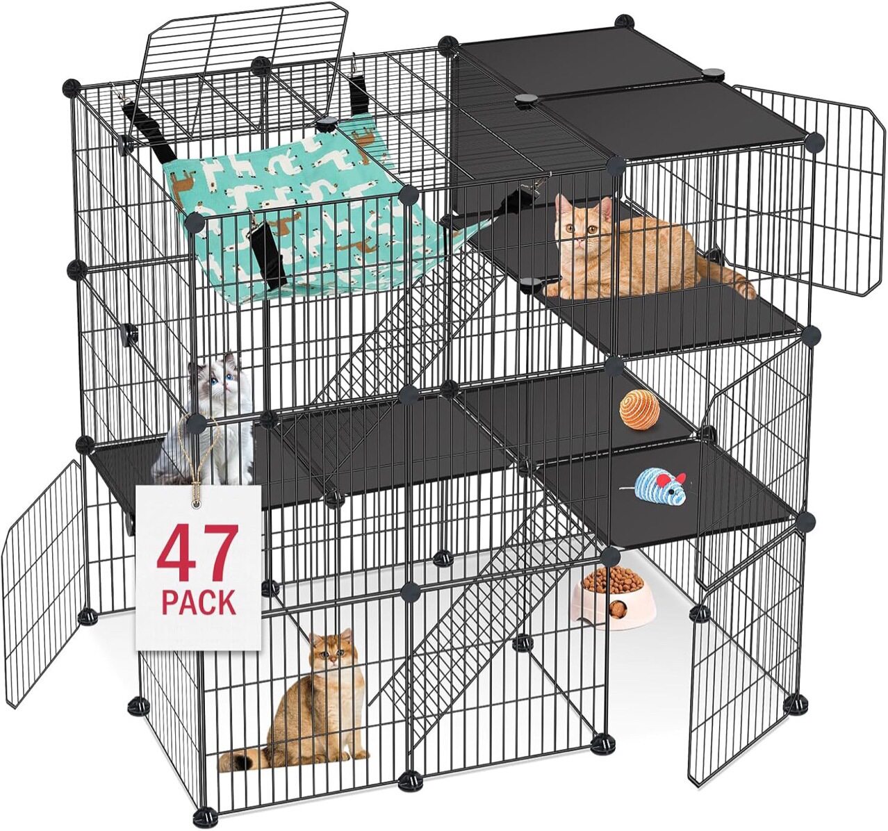 宠物围栏猫狗仓鼠笼子室内中小型犬栅栏隔离门狗窝小动物防护栏自