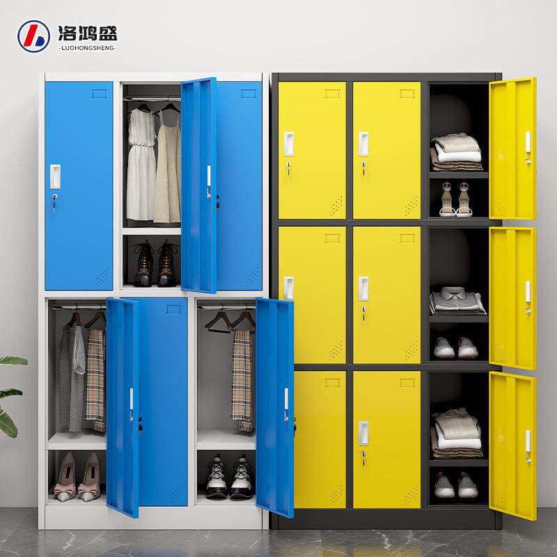 彩色更衣柜员工柜感应密码锁存放柜铁皮健身房换衣柜浴室储物柜,商业/办公家具,办公储物柜,淘宝优惠券,粉丝福利购,淘宝优惠卷