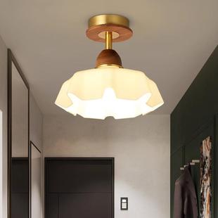 450道灯水晶玻璃走灯阳台玄关吸顶灯现过代简古约中风格 创意廊灯