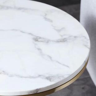 轻无品牌/奢后代简约客厅沙发大角理石边几几茶几小免安装床头柜